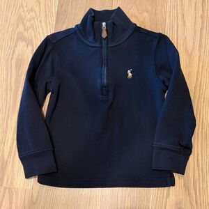 Polo by Ralph Lauren Navy Quarter-Zip Kids Sweatshirt